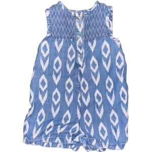 NWOT 6M Baby Girl Blue Romper
